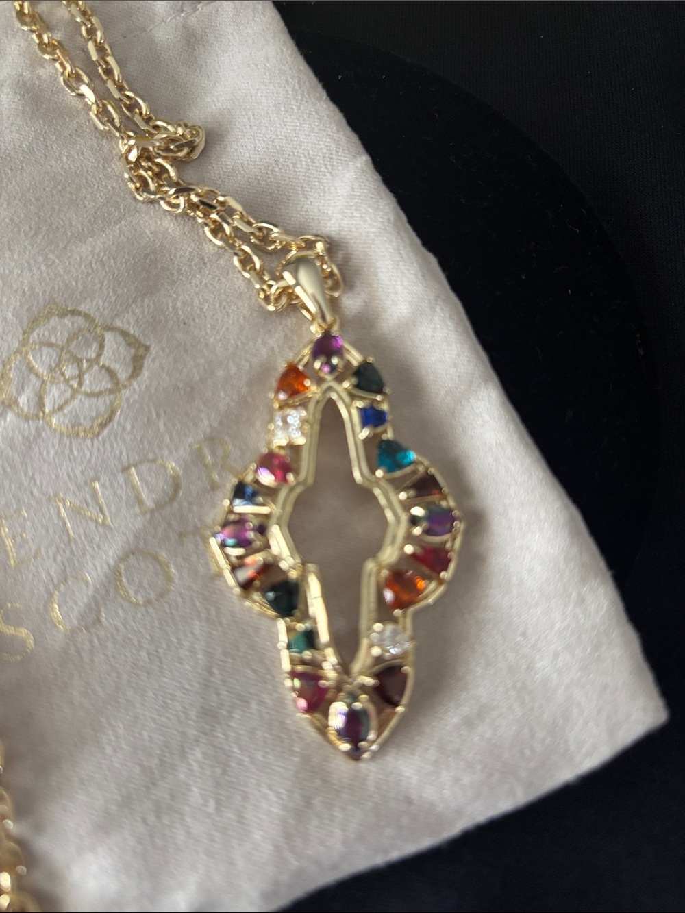 Kendra Scott Abbie Crystal Long pendant necklace